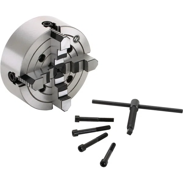 Shop Fox 8 Inch 4-Jaw Independent Chuck Self-Centering Lathe (M1062)