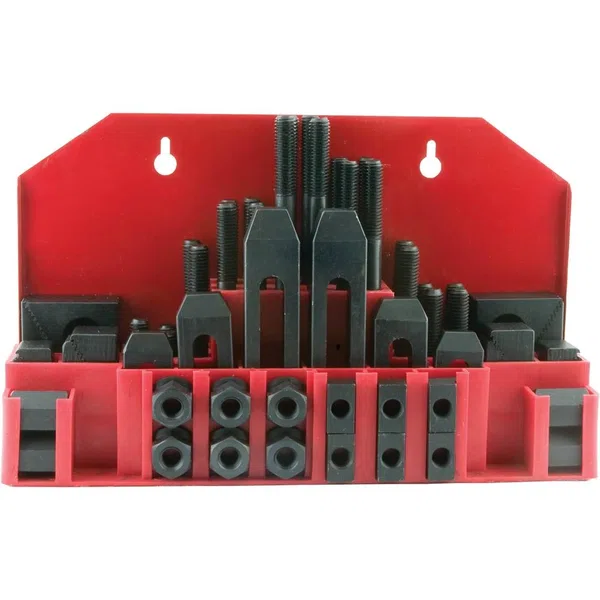 Shop Fox 58-Piece 1/2" Clamping Kit with Case Hardened Blocks Bolts and Nuts (M1081)