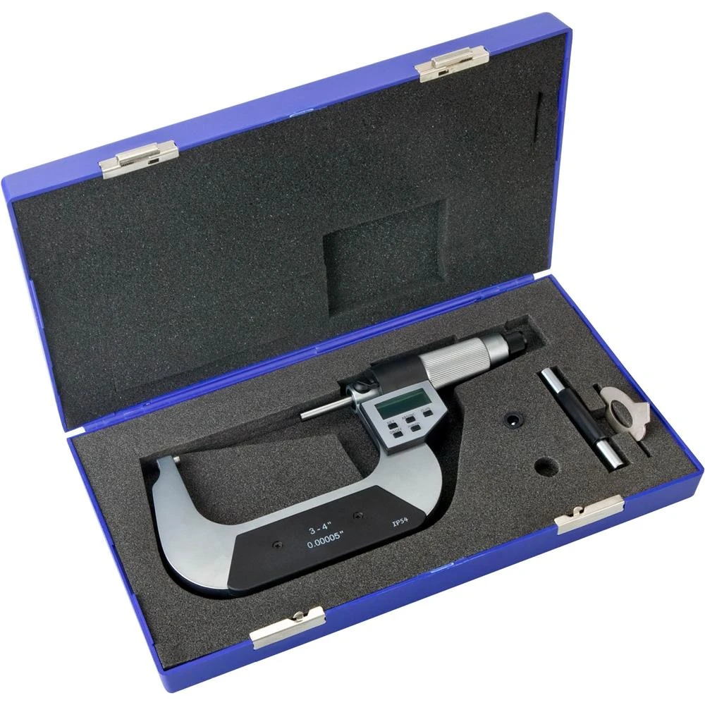 Shop Fox 3-4 Inch Digital Micrometer with 0.0005 Inch 0.0127mm Graduations (M1086) — product image 2