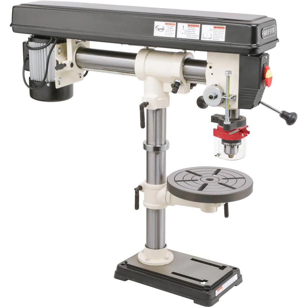 Shop Fox 1/2 HP 34" Bench-Top Radial Drill Press with Sliding Headstock (W1669) — product image 2