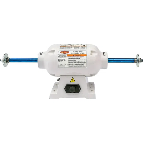 Shop Fox Buffing System with Extra-Long Shafts and 1 HP Motor (W1847)