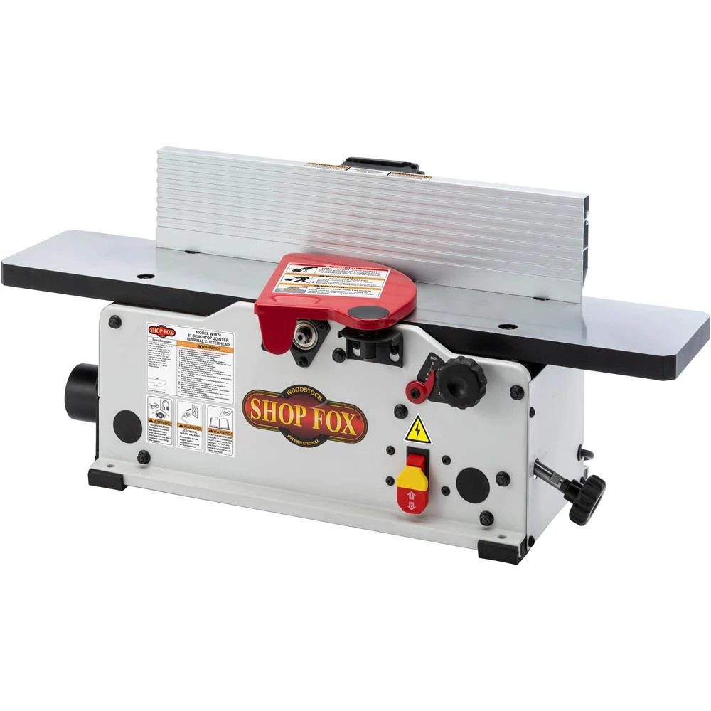 Shop Fox 6" Benchtop Jointer with Spiral-Style Cutterhead (W1876)