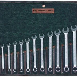 Wright Tool 12 Point Metric Combination Wrench Set, 7Mm - 22Mm (15-Piece) , Silver (752)