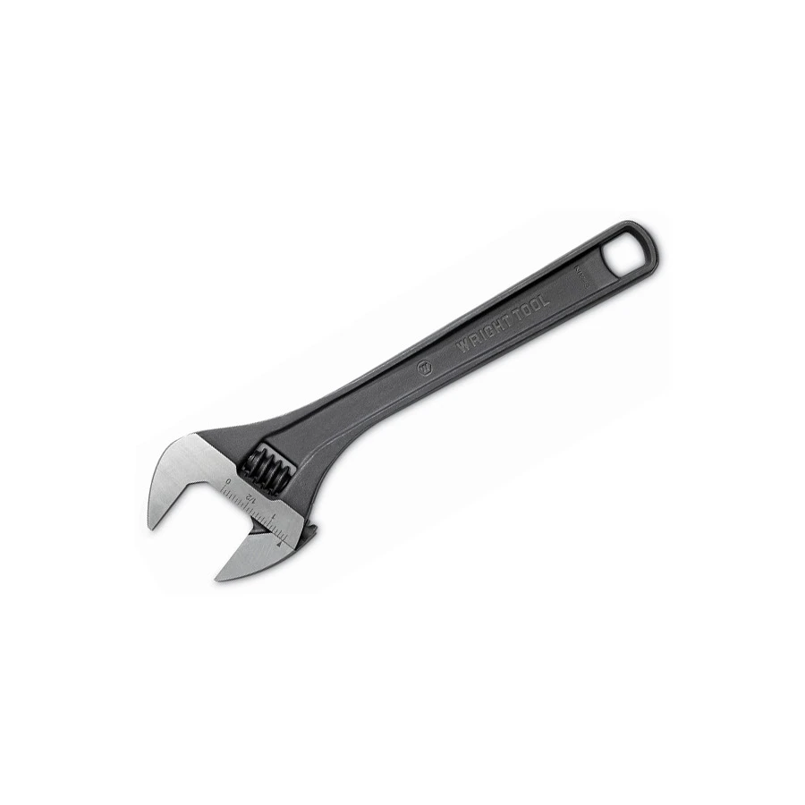 Wright Tool Adjustable Wrench Max Capacity 1 3/8" Black Industrial 10" (9AB10)