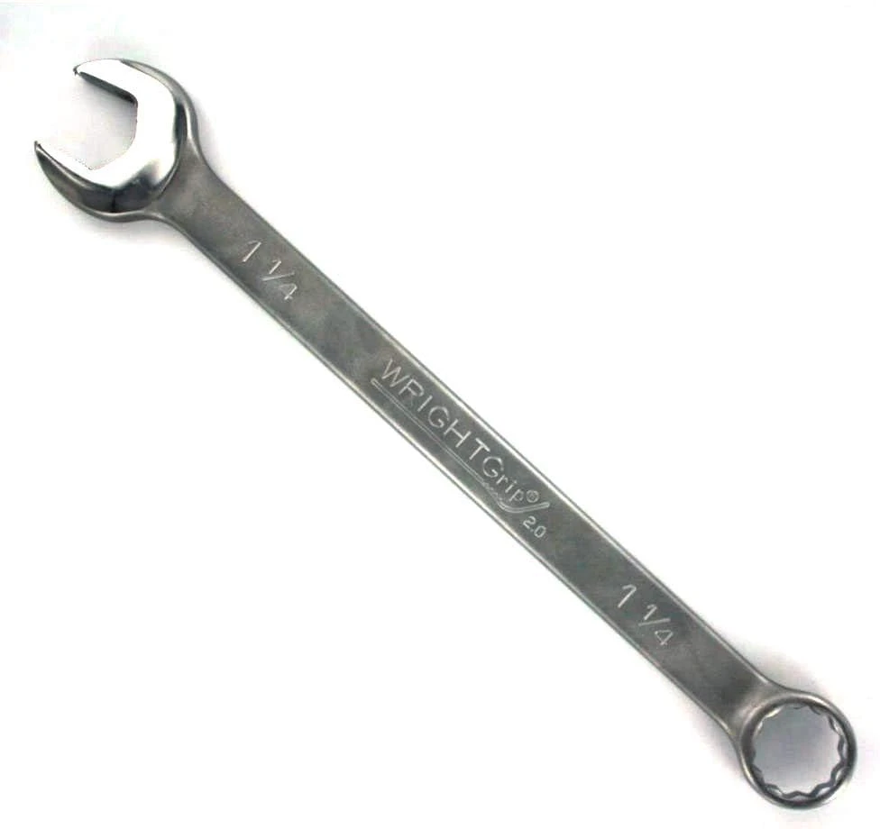 Wright Tool Combination Wrench Wrightgrip 2.0 12 Point Satin - 1-1/4" (1140)