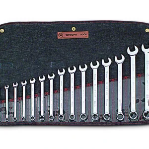 Wright Tool Full Polish Metric 12 Point Combination Wrench Set, 7Mm-22Mm (15-Piece) (952)