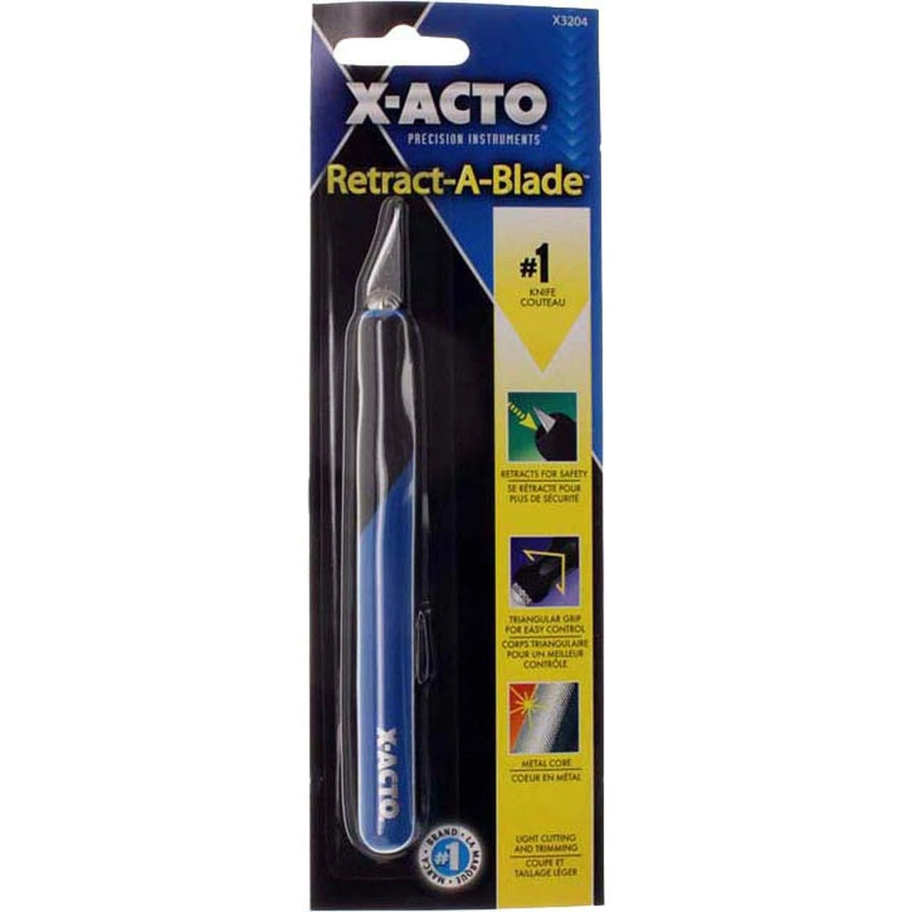 X-Acto Blue Retract-A-Blade Knife Handle #1 Knife (X3204)