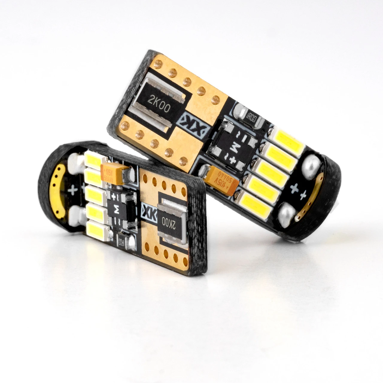 XKGLOW 2pc LED T10 194 168 Bulbs CanBUS Ready (XK-T10-A, XK-T10-W)