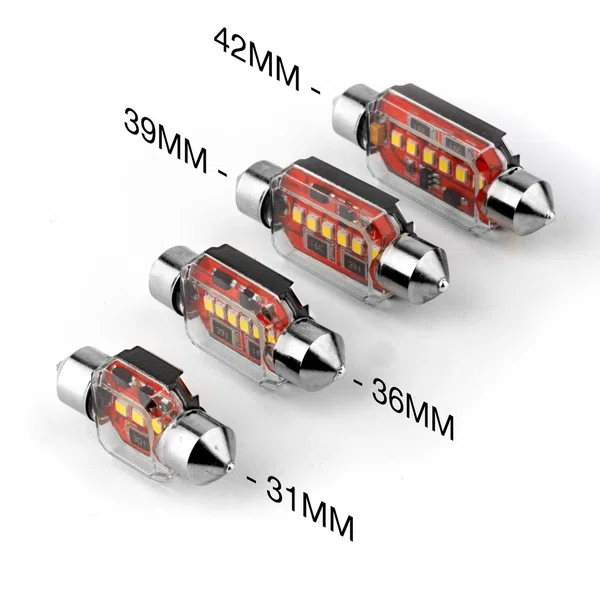 XKGLOW 2pc White LED Festoon Bulbs CanBUS Ready (XK-FT31-W, XK-FT36-W, XK-FT39-W, XK-FT42-W)
