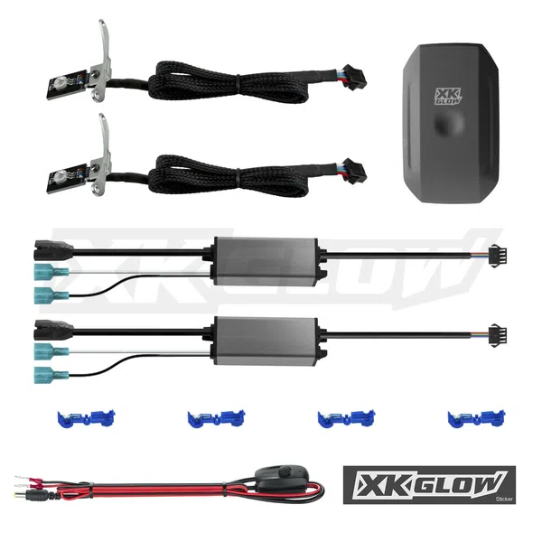 XKGLOW 2xRGB Devil Eye Million Color Smartphone App Controlled Kit (XK042009)