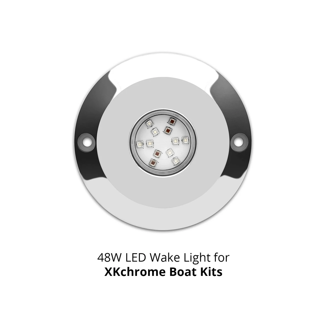 XKGLOW 48W RGB LED Round Surface Mount Marine IP 68 Underwater Light (XK075001)