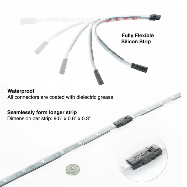 XKGLOW Home Indoor & Outdoor RGB LED Accent Light Kit with XKchrome App Control