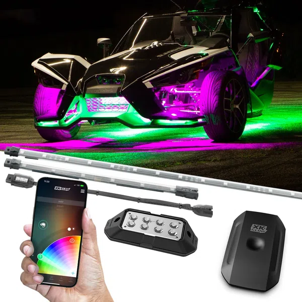 XKGLOW Polaris Slingshot Underglow LED Light Kit XKchrome App Controller (XK-SLING-ADV, XK-SLING-STA)