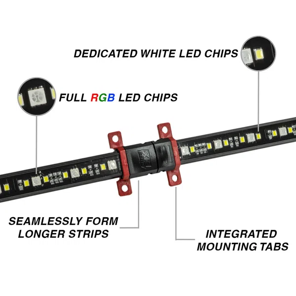 XKGLOW RGBW LED Light Strips (AP-T-12, AP-T-24)
