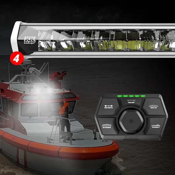 XKGLOW White SAR360 Light Bar Kit - Emergency Search and Rescue Light System