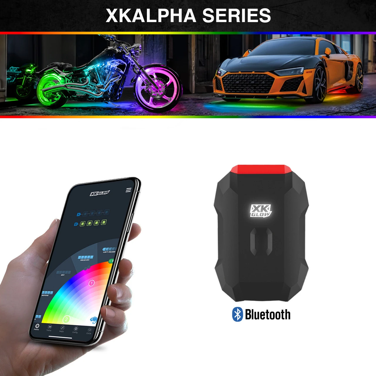 XKGLOW XKalpha LED Light Controller with Bluetooth App Control (AP-CTRL)