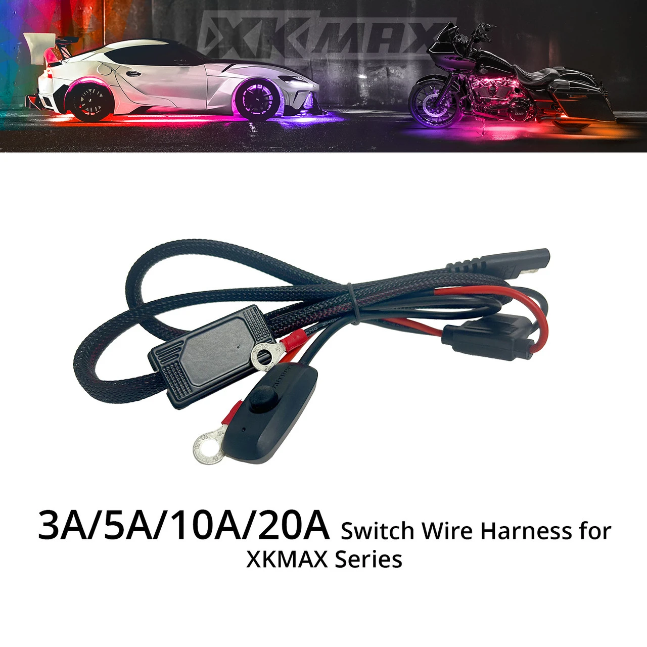 XKGLOW XKmax Switch Wire Harness (MX-SWITCH-5, MX-SWITCH-10, MX-SWITCH-20)