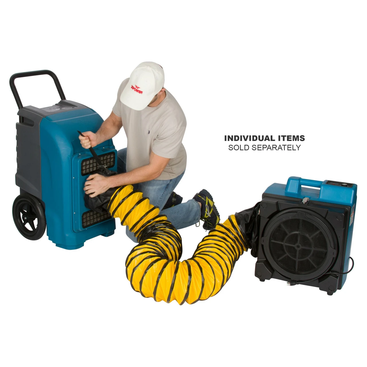 XPOWER 125-Pint Commercial Dehumidifier with Automatic Pump and Drainage Hose (XD-125) — product image 4
