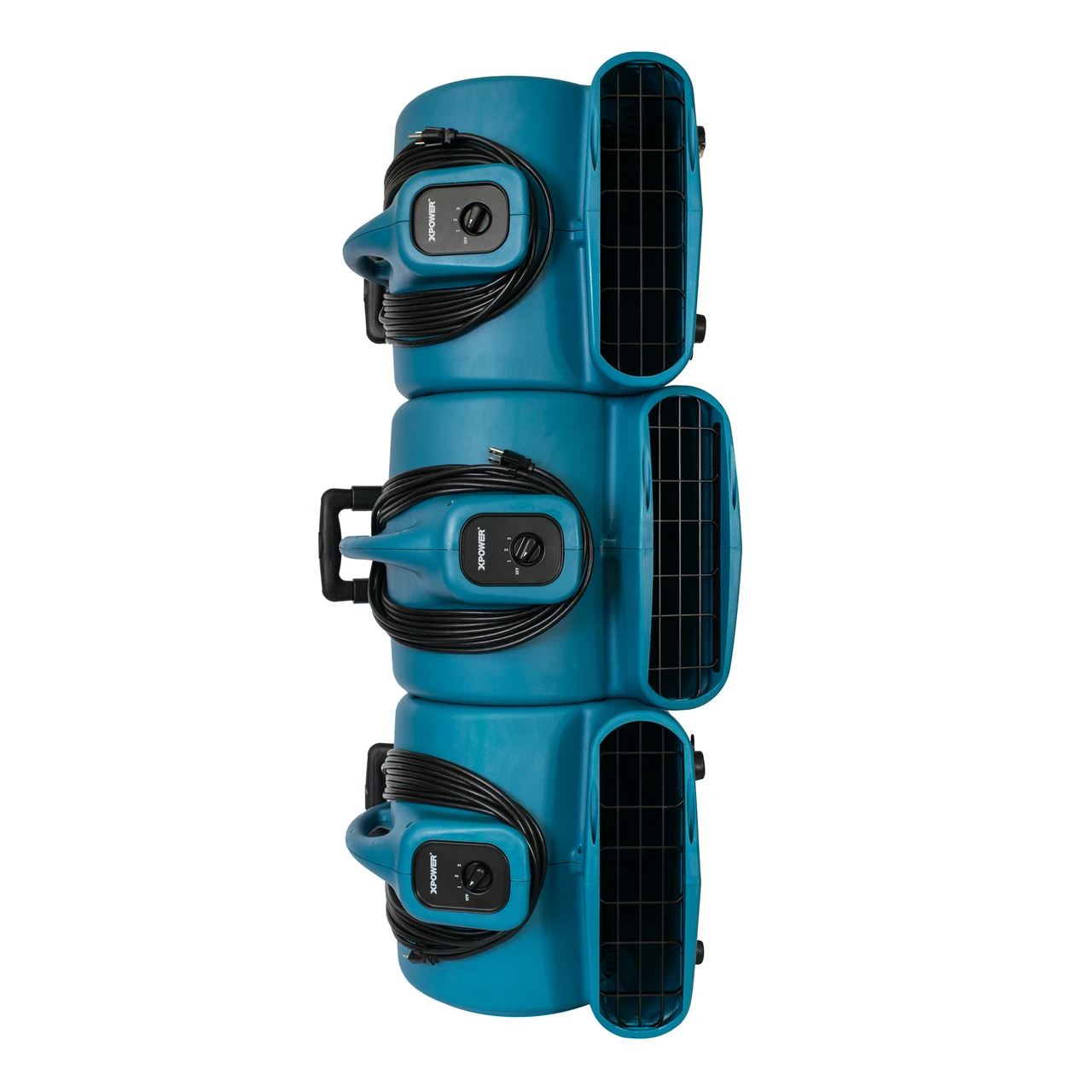 XPOWER 3/4 HP 3200 CFM Air Mover with Telescopic Handle and Wheels (P-800H-Blue) — product image 3