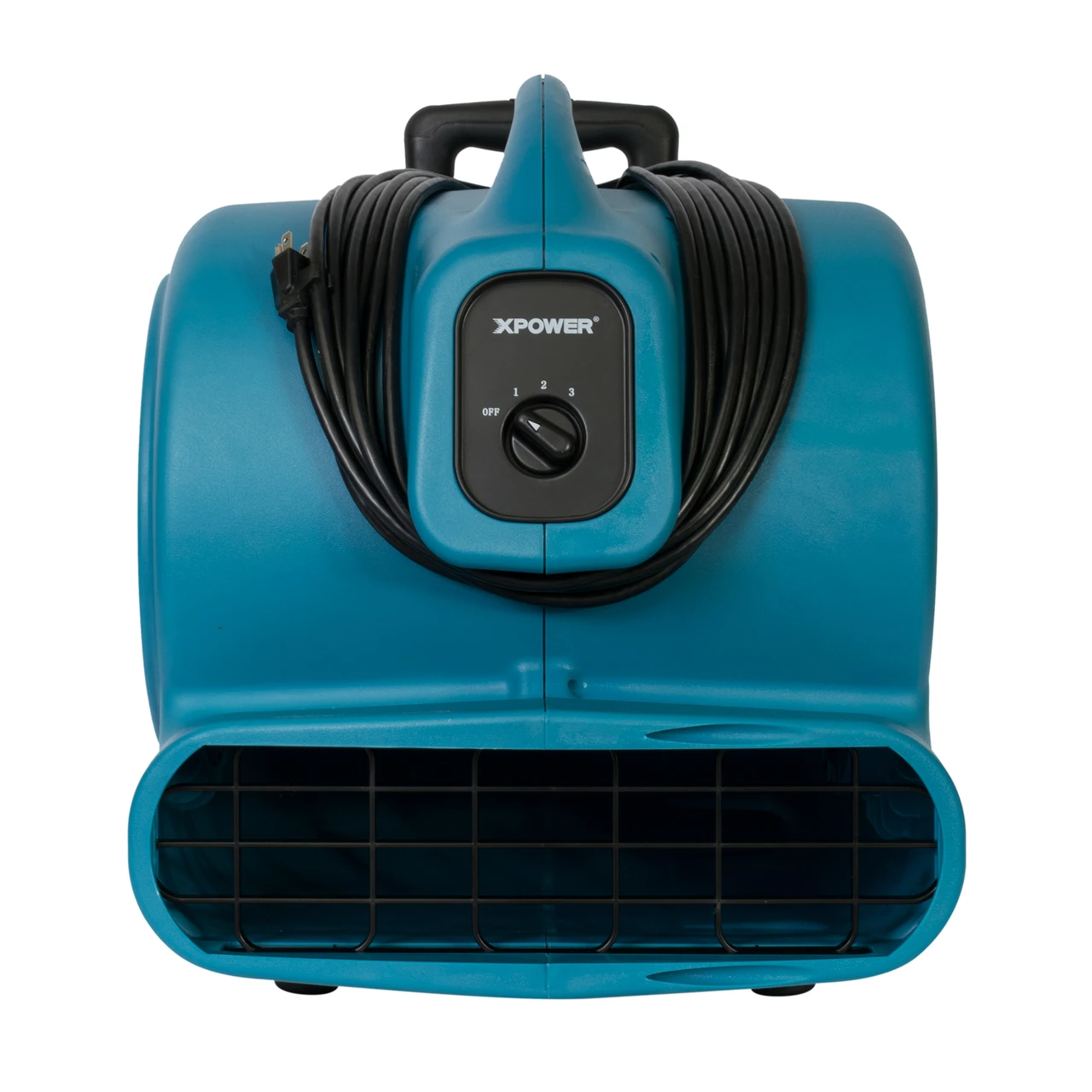 XPOWER 3/4 HP 3200 CFM Air Mover with Telescopic Handle and Wheels (P-800H-Blue) — product image 6
