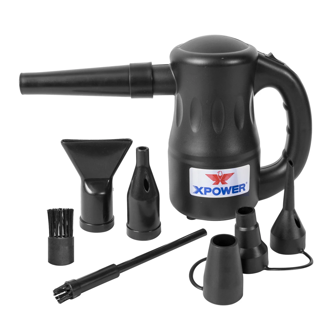 XPOWER A-2 Airrow Pro Multi-Use Powered Air Duster Canned Air Blower (A-2-Black)