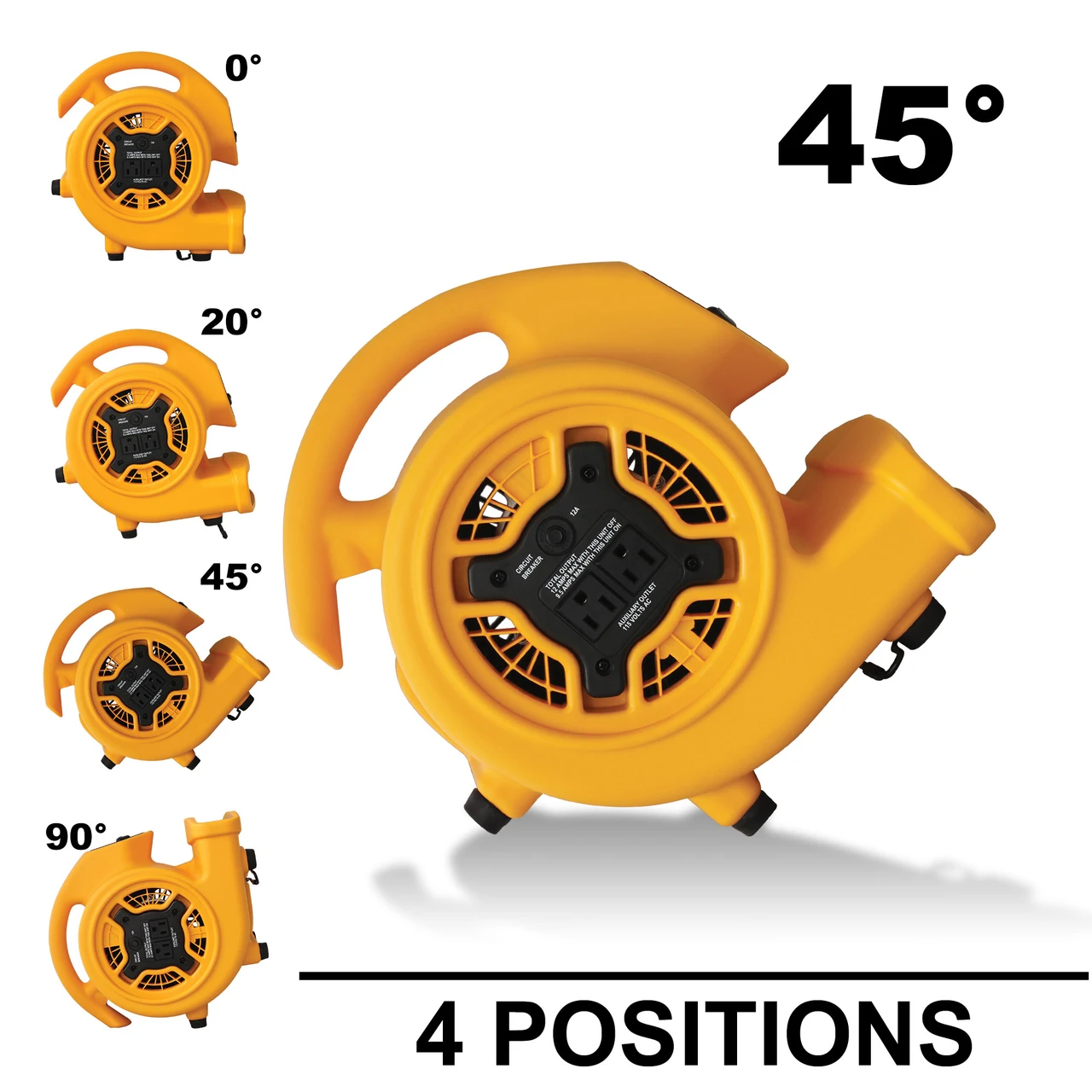 XPOWER Compact Air Mover with Daisy Chain (P-130A) — product image 8