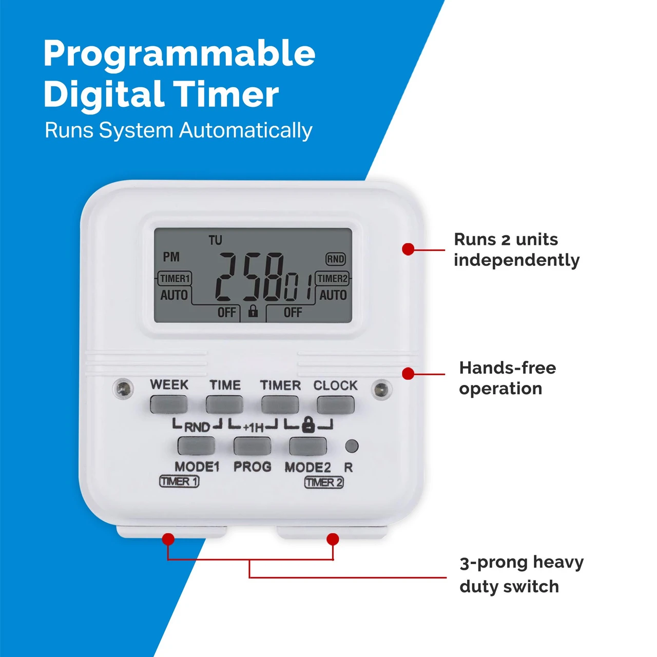 XPOWER Everest PLUS Sanitizing System 2000 CFM HEPA Air Mover Ozone Timer (PSS4) — product image 4