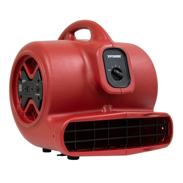 XPOWER High Performance 1/3 HP Air Mover with Daisy Chain (X-600A-Red)