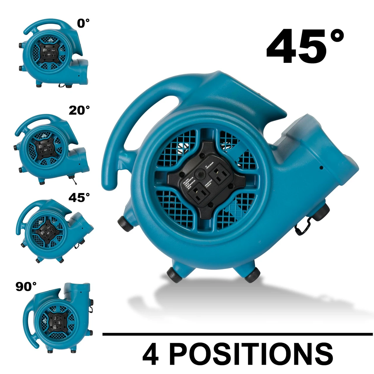 XPOWER Industrial Air Mover with Daisy Chain and 1/4 HP Motor (X-400A) — product image 10