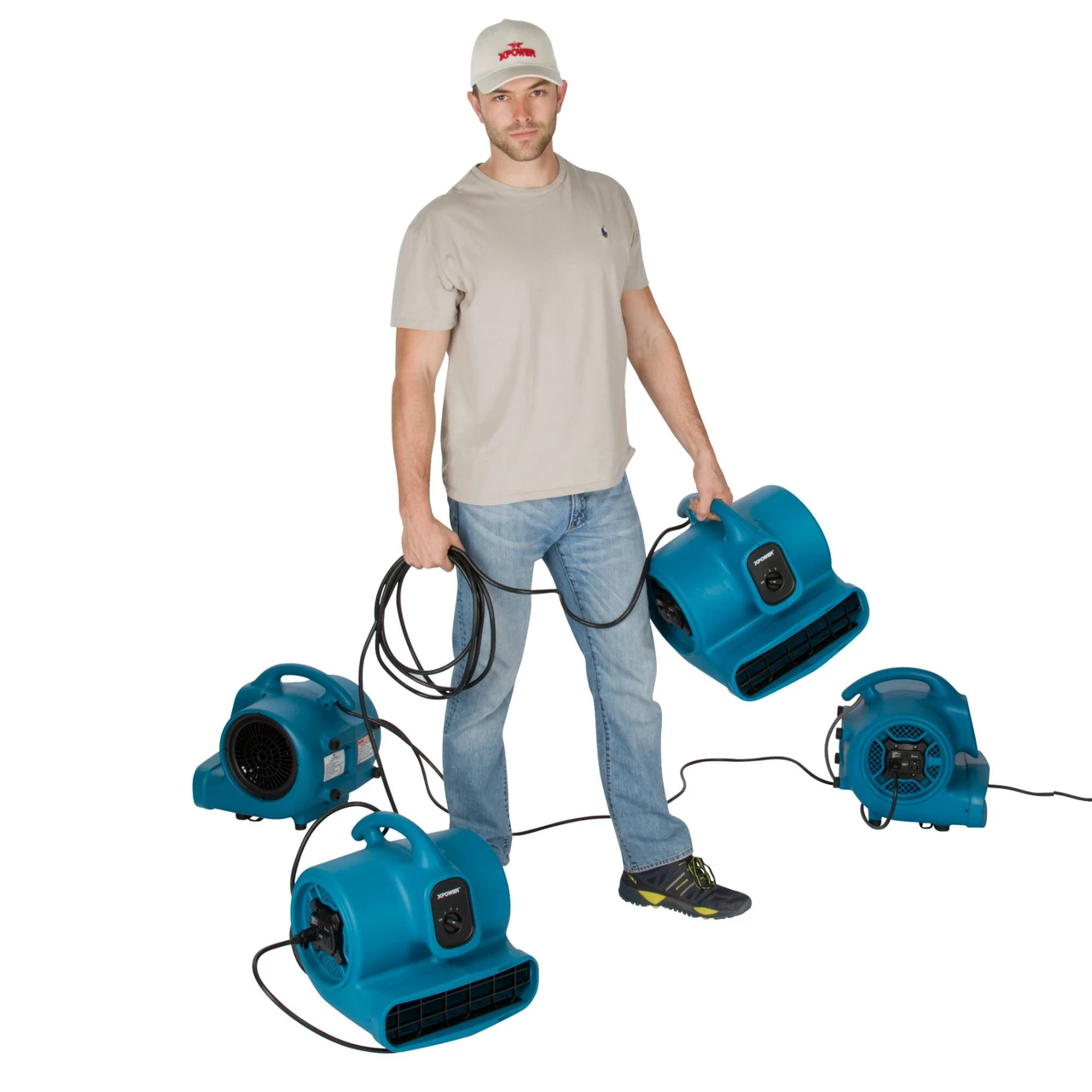 XPOWER Industrial Air Mover with Daisy Chain and 1/4 HP Motor (X-400A) — product image 11