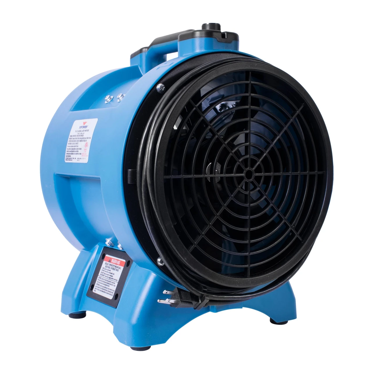 XPOWER Industrial Confined Space Fan 1/2 HP (X-12) — product image 4