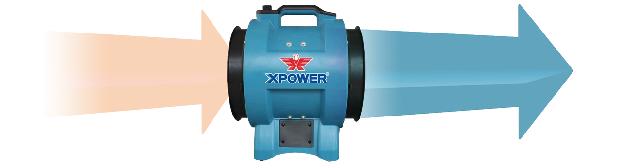 XPOWER Industrial Confined Space Fan 1/2 HP (X-12) — product image 8