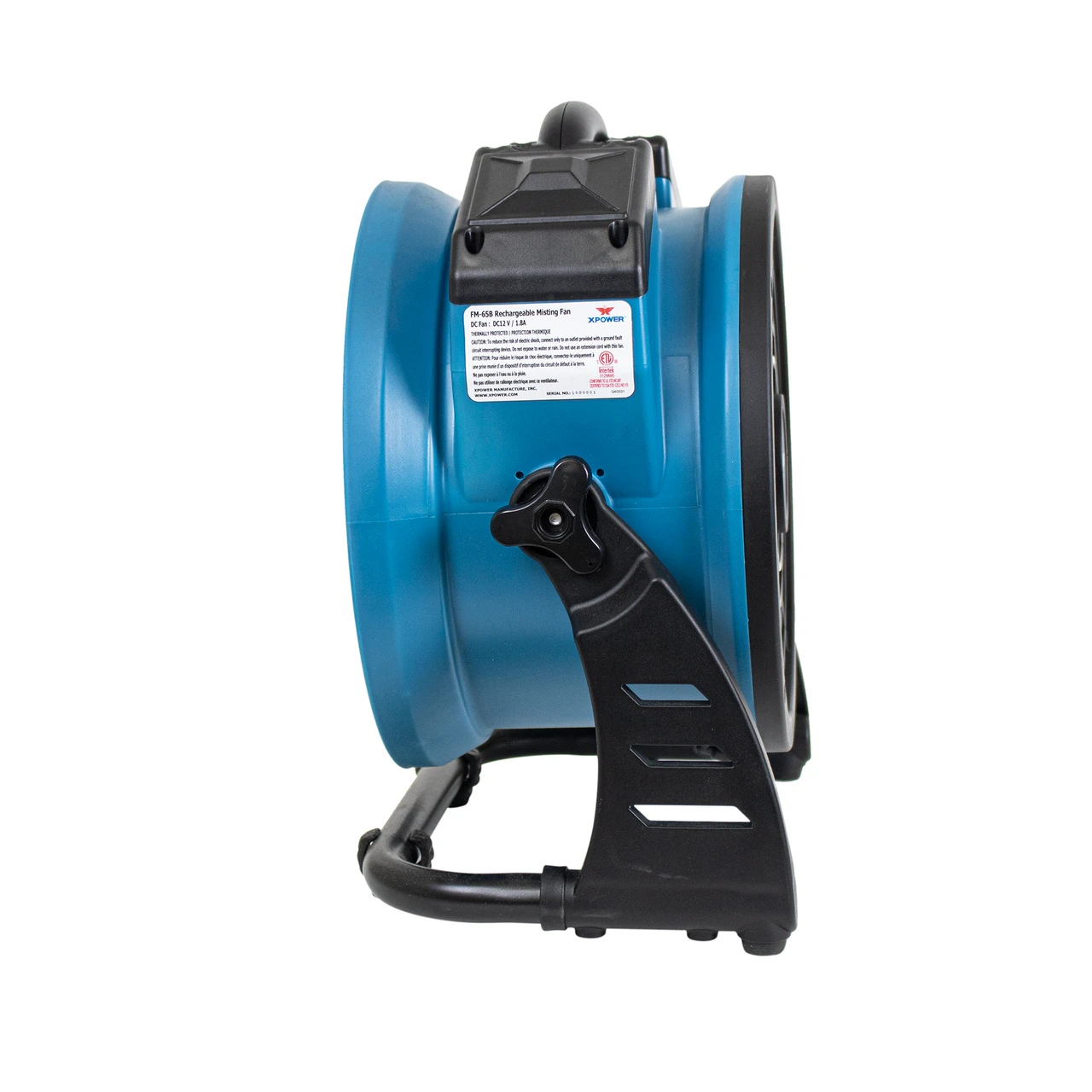 XPOWER Multi-purpose Battery Powered Misting Fan and Air Circulator (FM-65B) — product image 11