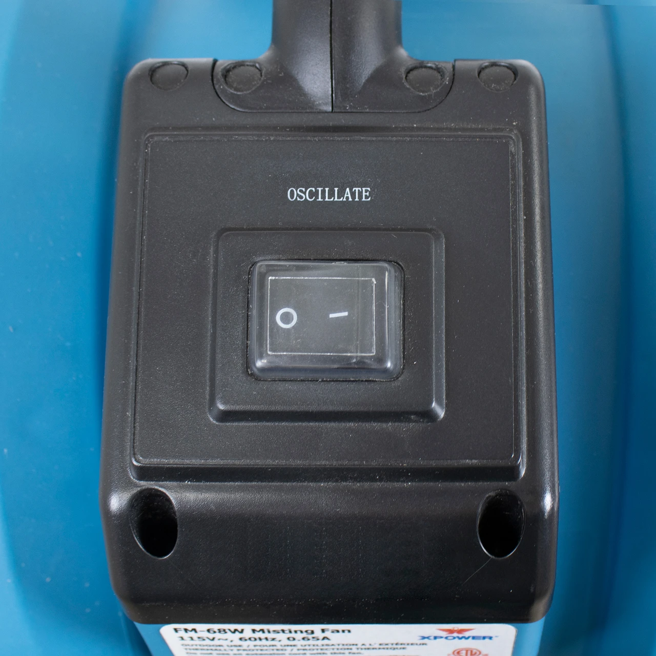 XPOWER Multi-Purpose Oscillating Misting Fan with Built-In Water Pump (FM-68W) — product image 5