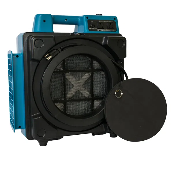 XPOWER Professional 3-Stage HEPA Mini Air Scrubber (X-2480A-Blue)