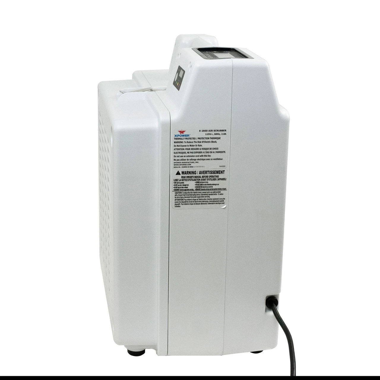 XPOWER Professional 3-Stage HEPA Mini Air Scrubber (X-2800) — product image 8