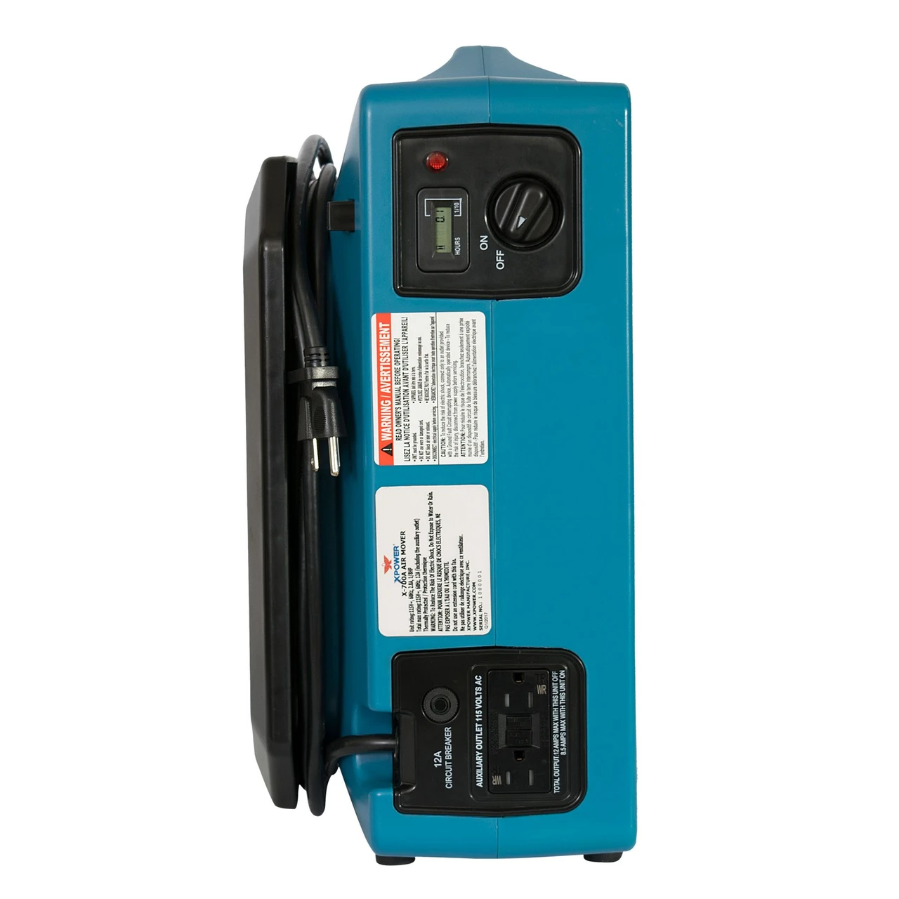 XPOWER Professional Low Profile Air Mover 1150 CFM 1/3 HP Motor (XL-760AM) — product image 7