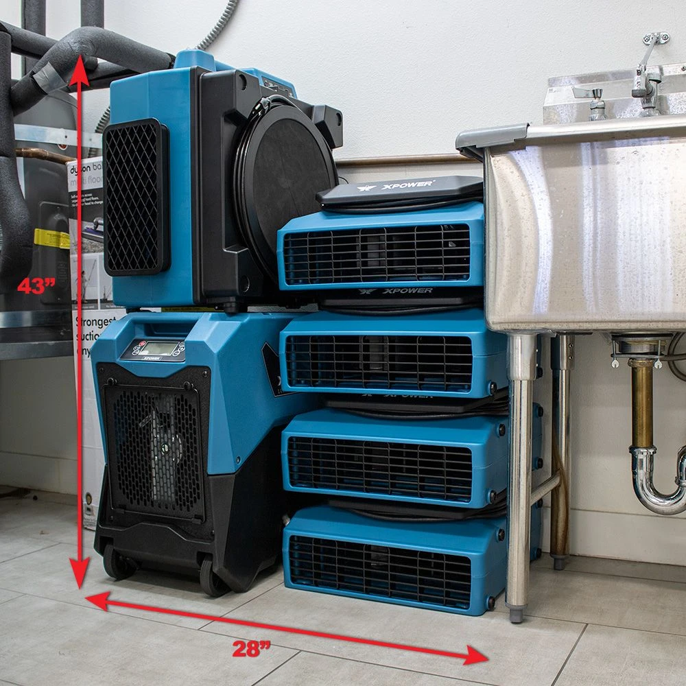 XPOWER Professional Low Profile Air Mover 1150 CFM 1/3 HP Motor (XL-760AM) — product image 14