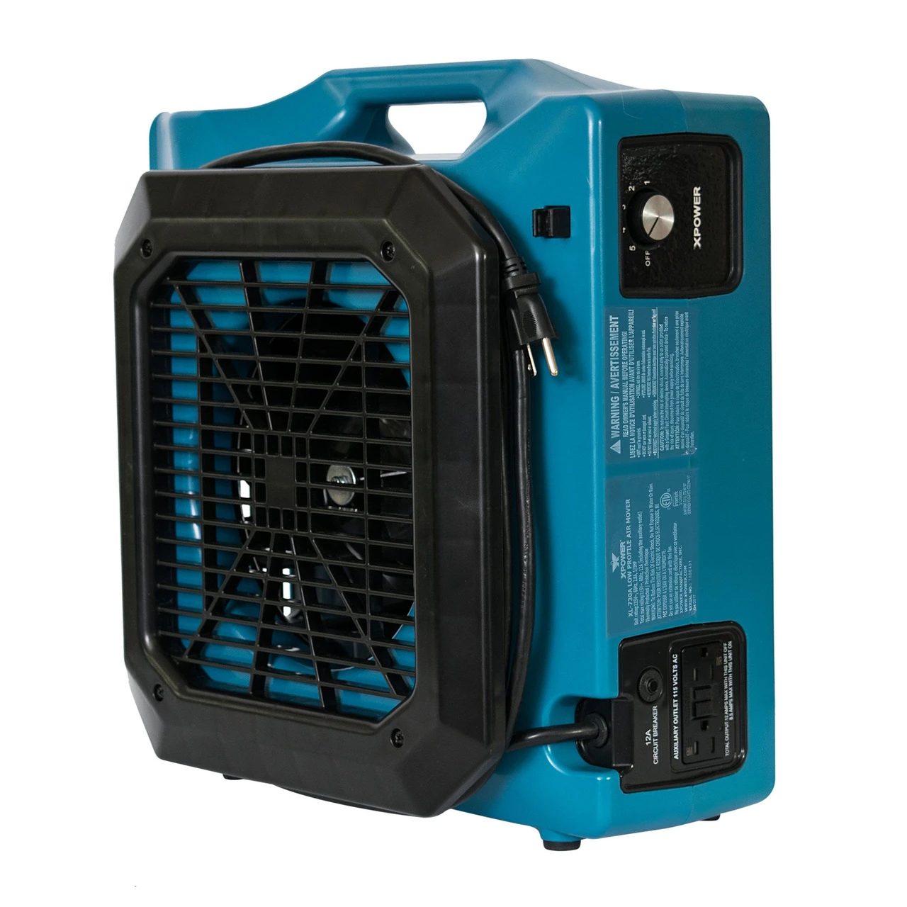 XPOWER Professional Low Profile Air Mover with 1/3 HP Motor (XL-730A) — product image 12