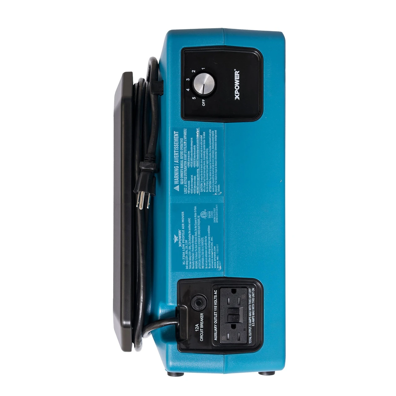 XPOWER Professional Low Profile Air Mover with 1/3 HP Motor (XL-730A) — product image 13