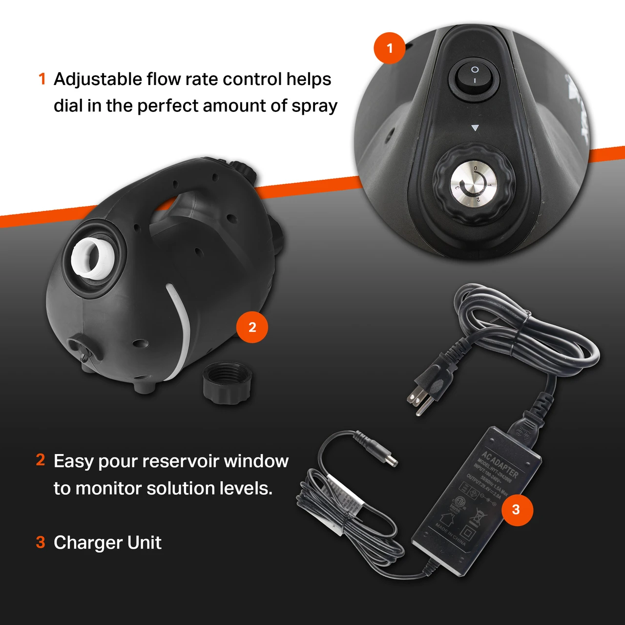 XPOWER ULV Cold Fogger Battery Operated Rechargeable Disinfection System (F-8B) — product image 2