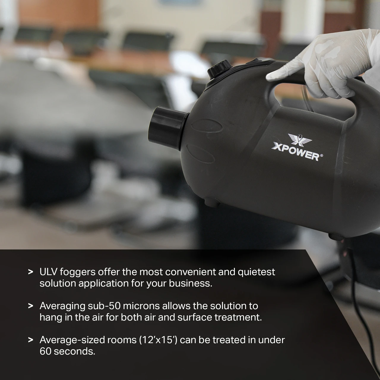 XPOWER ULV Cold Fogger Battery Operated Rechargeable Disinfection System (F-8B) — product image 5