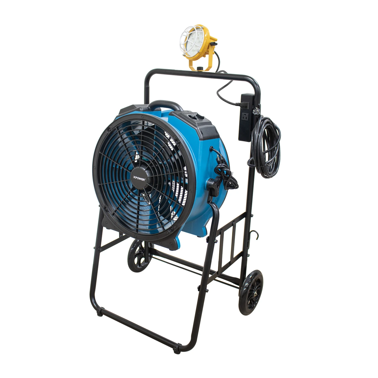 XPOWER Warehouse/Dock Cooling Fan Kit L-30 LED Spotlight (FA-420K6-Blue) — product image 7
