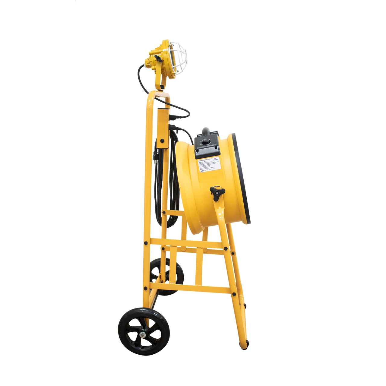 XPOWER Warehouse/Dock Cooling Fan L-30 LED 300T Mobile Trolley (FA-300K6-Yellow) — product image 6