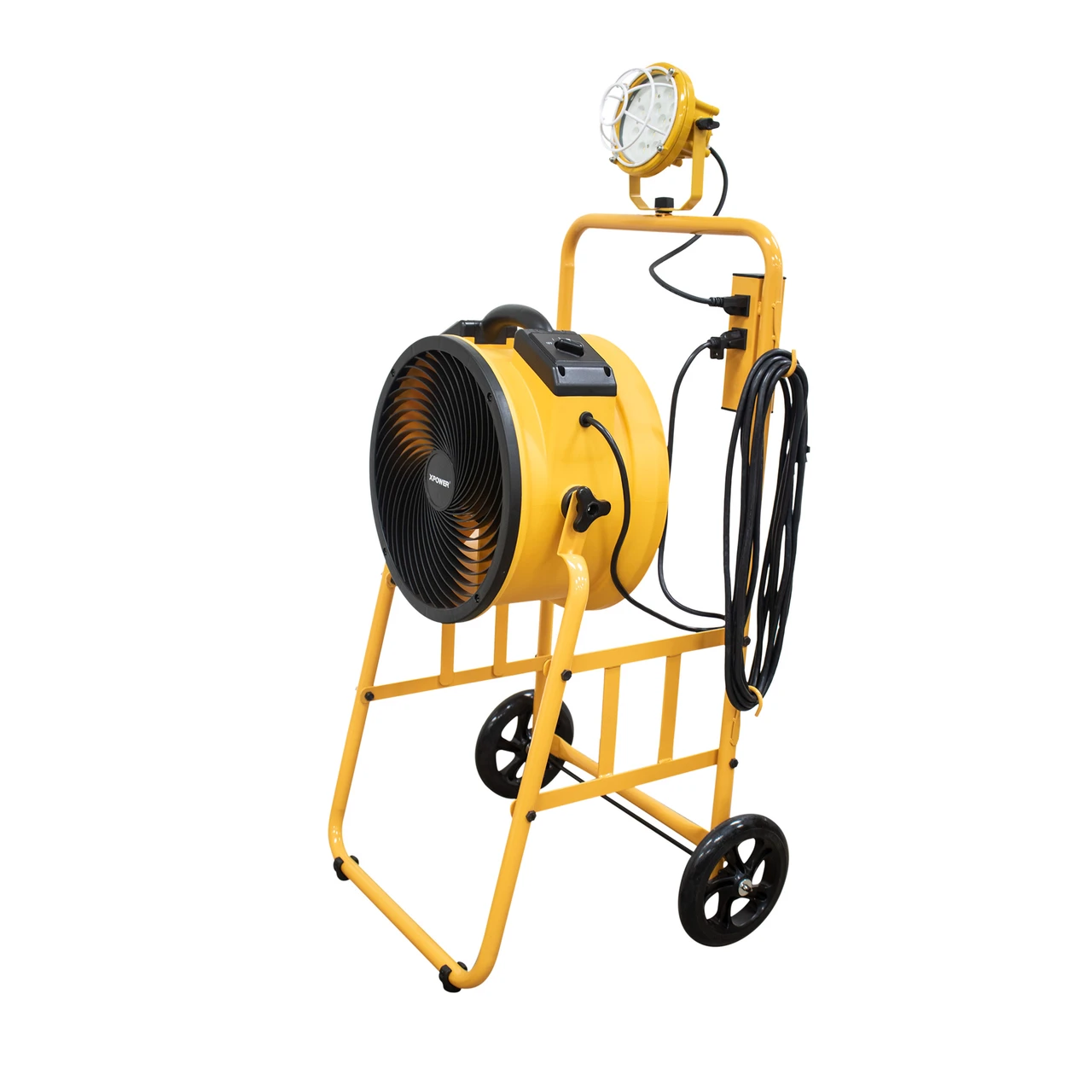 XPOWER Warehouse/Dock Cooling Fan L-30 LED 300T Mobile Trolley (FA-300K6-Yellow) — product image 10