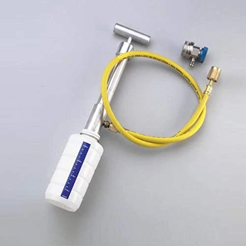 Yellow Jacket Oil Recharge Pump with Bottle, Hose, and Couplers (77950)