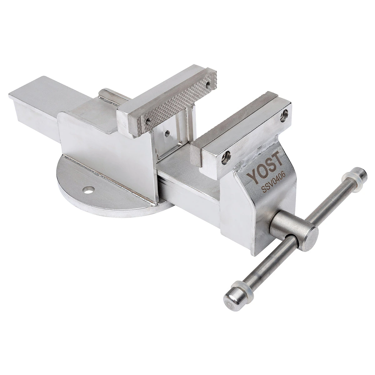 Yost Model SSV-0406N 4 Inch Stainless Steel Vise Stationary Base (56441)