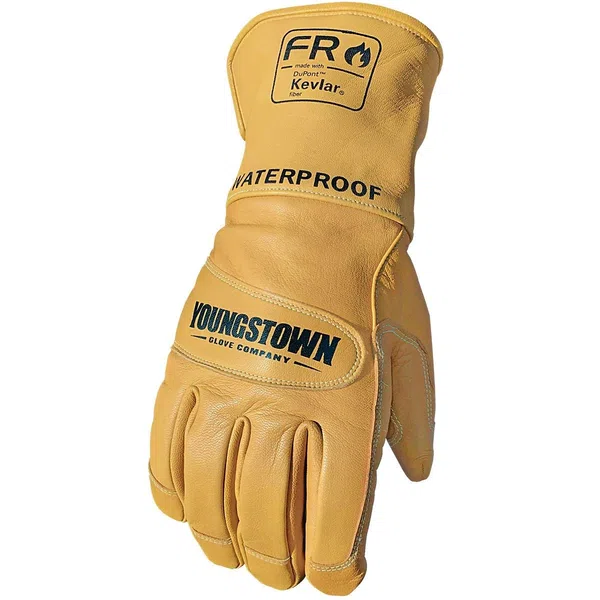 Youngstown FR Waterproof Leather Utility Gloves Lined with Kevlar Medium (11-3285-60-M)