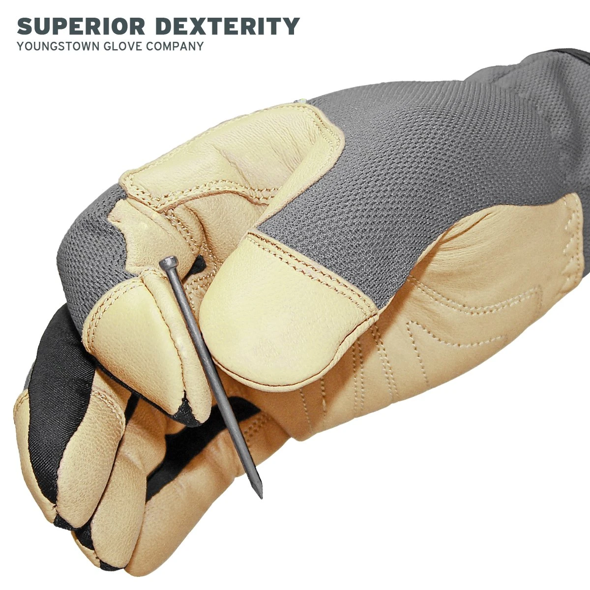 Youngstown Glove 12-3180-70-M Hybrid Plus Performance Work Gloves, Medium, Gray — product image 3