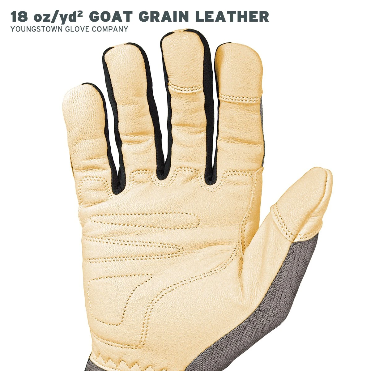 Youngstown Glove 12-3180-70-M Hybrid Plus Performance Work Gloves, Medium, Gray — product image 5